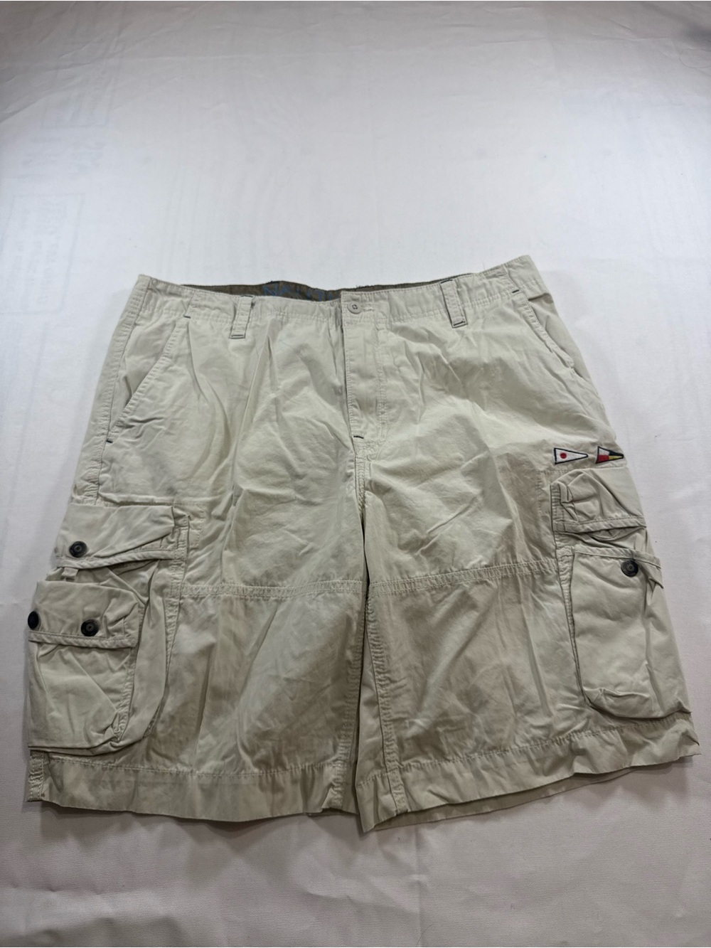 Vintage Nautica Ripstop Embroidered Cargo Shorts Side Pockets Y2K Shorts